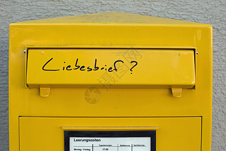 情书女朋友邮政宣言邮箱黄色男朋友背景图片