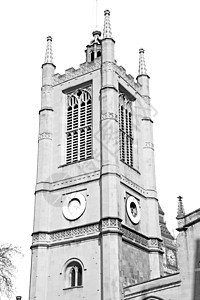 伦敦教堂英国隆登古老建筑中西门氏大教堂大教堂国家乡村旅游首都旅行棕褐色宗教历史性建筑背景