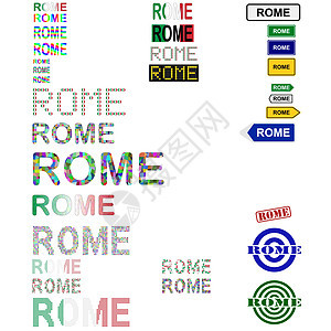 罗马文本设计套件图片
