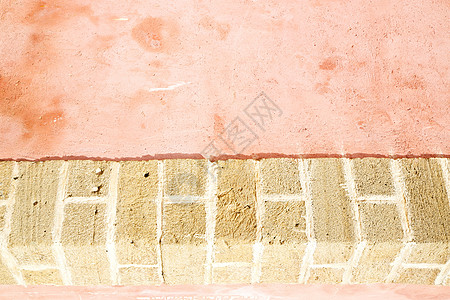 粉红色的旧砖建工混凝土水泥建筑指甲木头石头材料控制板框架木板建筑学图片
