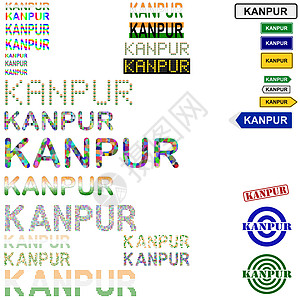 Kanpur (Cawnpore) 文本设计套件图片