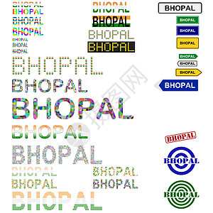 Bhopal 文本设计套件背景图片