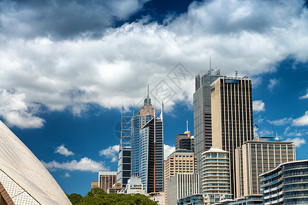 悉尼的建筑物和城市天线岩石天空景观建筑学港口公园建筑全景中心房屋图片