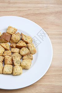 沙拉支架硬皮宏观小麦黄色白色棕色油炸营养包块食物图片
