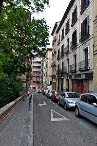 地标 疯狂的 spain全景建筑旅行旗帜国家正方形纪念碑广场场景蓝色图片