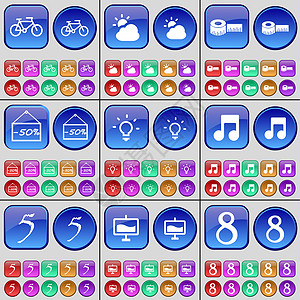 自行车 云 磁带测量 折扣 灯泡 注5 图8 一大批多色按钮图片