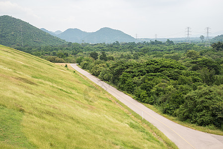 山区公路国家驾驶旅行公园场景乡村运输曲线森林旅游图片