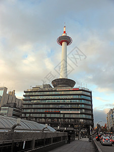 京都塔建筑观光旅游背景图片