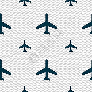图标符号 无缝模式带有几何纹理飞机行李旅行护照空姐空气天空绝缘运输挡泥板图片