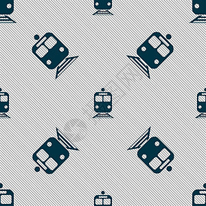 列图标符号 无缝模式与几何纹理乘客地铁服务列车路线车轮航程运输城市交通图片