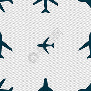 飞机标志 平面符号 旅行图标 飞行平面标签 具有几何形状的无缝抽象背景按钮翅膀徽章旅游喷射艺术插图航班创造力令牌图片