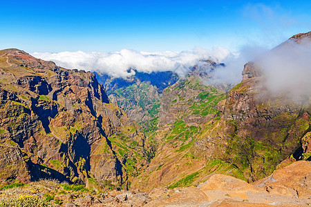 马德拉火山山脉地貌图旅行高度车站地形天气牌匾假期全景景点天堂图片