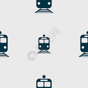 列图标符号 无缝模式与几何纹理货物隧道旅客团体地铁车轮列车艺术旅行机车图片
