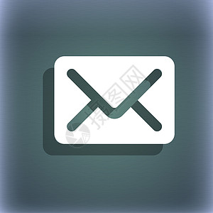 邮件 信封 字母图标符号 在蓝色绿色抽象背景上加上阴影和文字空间的文本商业互联网邀请函空气卡片电子邮件地址邮资海豹空邮图片