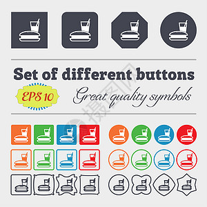 午餐盒图标符号 一大批多彩 多样 高质量的按钮图片