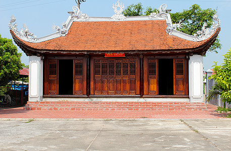 东面传统建筑风格的寺庙Hai D建筑学历史城市建筑旅行花园地标天空宝塔宗教图片