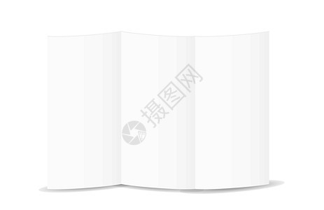 白空白折叠纸文档问候语折叠嘲笑小册子插图打印推介会白色卡片背景图片