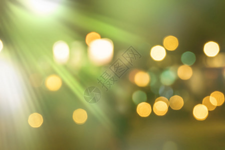 抽象自然模糊背景 非对称光线活力艺术微光植物群辉光植物黄色圆形绿色植物空白图片