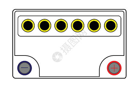 12伏汽车电池电压空闲农业车辆卡车绘画帖子细胞艺术品累加器图片