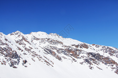 山区山脉冰川天空白色全景岩石爬坡顶峰蓝色高山晴天图片