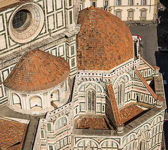 佛罗伦萨穹顶圆顶雕像城市游客历史宗教历史性艺术教会建筑物图片