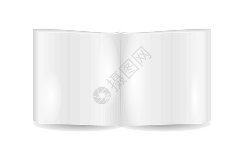 带空白页的打开书本空白小册子插图广告床单图书馆白色打印报纸办公室背景图片