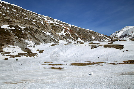意大利山区景观天空登山坎波场景滑雪荒野晴天顶峰全景季节图片