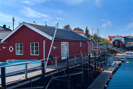 挪威岛岸边的渔民住房 178图片