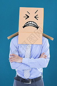 匿名商务人士的复合图象蓝色情感涂鸦男人领带商务人士双臂男性套装图片