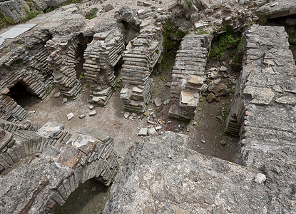 土耳其佩加罗马浴池的废墟图片