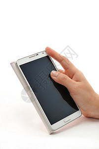 智能电话白色触摸屏屏幕图片