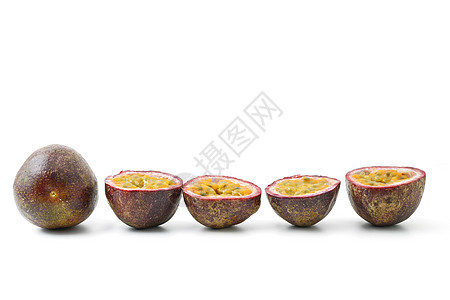 激情果热带种子食物静物气候水果甜食黄色背景图片
