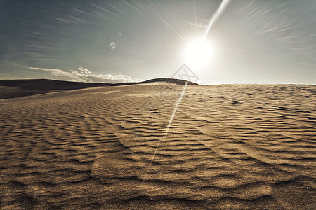 沙丘中的白天风景冒险公园旅行远景孤独荒野气候假期太阳图片
