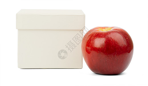 苹果和白箱图片