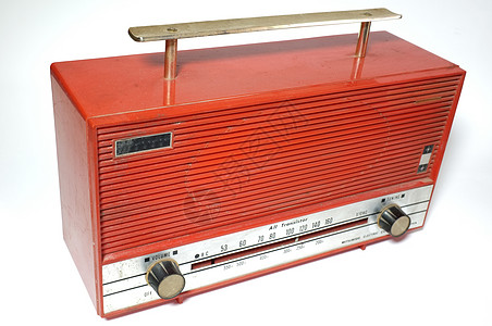 上个世纪的回射无线电收音机车站乡愁播送器具广播古董短波娱乐体积扬声器图片