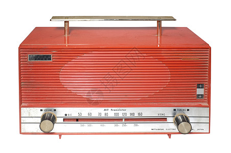 上个世纪的回射无线电收音机器具按钮频率古董歌曲海浪橙子播送乡愁车站图片