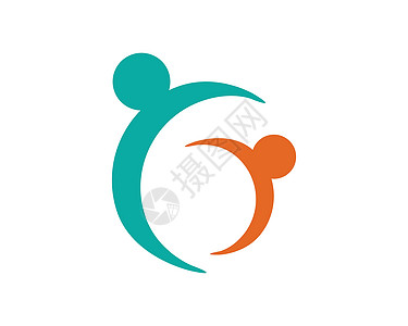 社区护理Logo幸福泡泡男人网络标识友谊领导文化社会财产图片