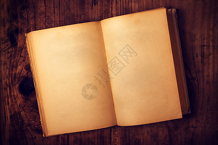 空白页的旧书羊皮纸童话黄色木头空白历史古董日记知识乡愁图片