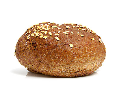 一个健康的家庭烤面包包食物谷物棕色种子盘子早餐午餐面包背景图片