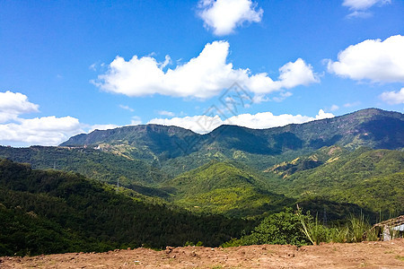 地层山脉景观 泰国Phetchabun热带薄雾旅游绿色旅行公园植物天空风景爬坡图片