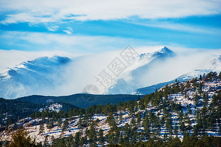 冬季科罗罗拉多山脉图片