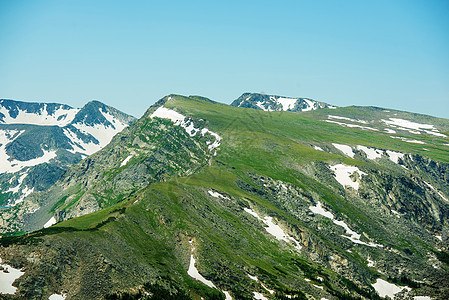 落基山峰图片