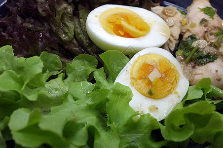 鸡蛋沙律蔬菜炙烤胡椒小吃蒸汽食谱餐厅美食叶子用餐图片