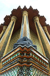 翡翠佛寺全称泰国曼谷雕像艺术金子出处地标寺庙扫管恶魔建筑学图片