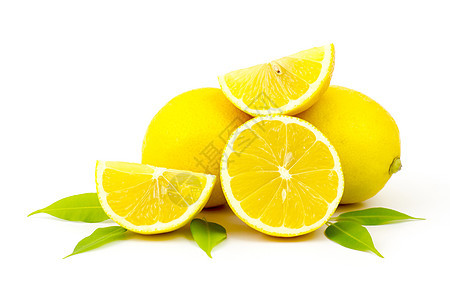 新鲜柠檬饮食种子烹饪果汁白色甜点香橼叶子食物水果图片