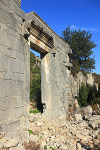 古代奥利莫斯的废墟图片