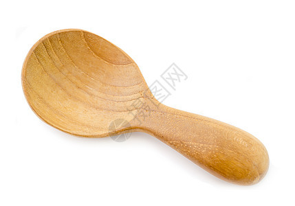 Wooden勺子在白色上被孤立失败者食物木头服务厨具国家粮食钢包搅拌坚果图片