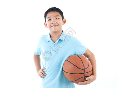 亚洲孩子微笑篮球游戏学习童年幸福玩具喜悦男生乐趣图片