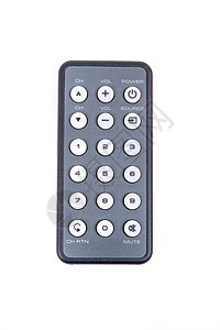 白色背景上的远程控件电子电视钥匙技术控制塑料键盘控制器红外线数字图片