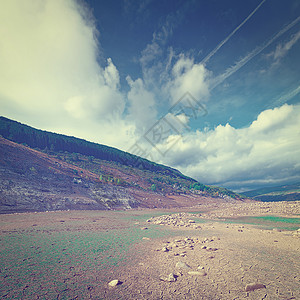 西班牙山地岩石峡谷危险农场森林调子天空空地生态顶峰图片